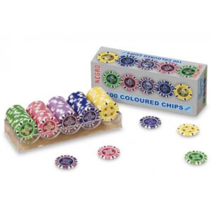 N.1 100 coloured chips 14,5 gr