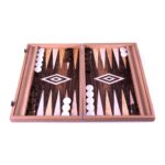 Zircote Wood Backgammon by Manopoulos, Large