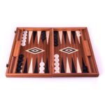 Mahogany Backgammon by Manopoulos, Large BMM1