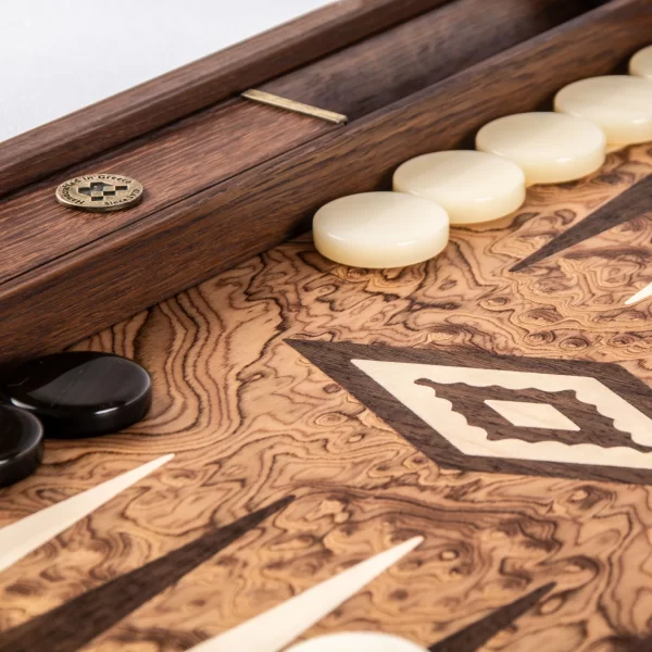 Walnut Backgammon by Manopoulos BJJ1 - Image 4