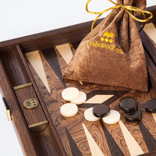 Walnut Backgammon by Manopoulos BJJ1 - Image 6