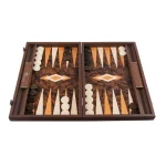 California Walnut Backgammon by Manopoulos, BUU1