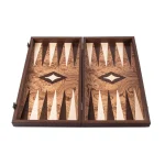 Walnut Burl Backgammon TJJ1