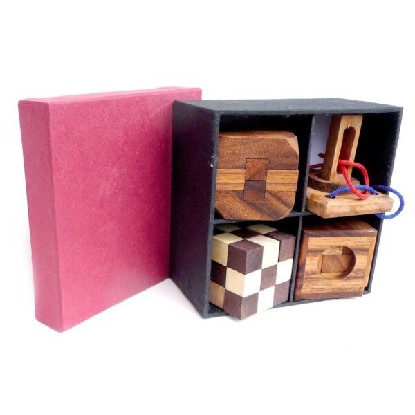 4 in 1 wooden puzzles - Image 3