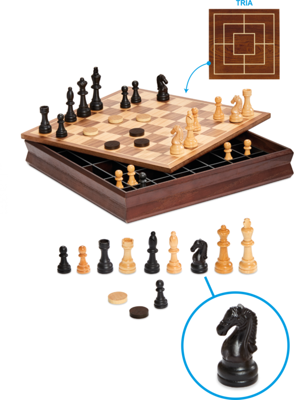cont.2 Chess & Dama Set 36cm 002684 - Image 2