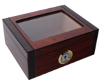 Humidor Wooden maroon box for 25 cigars