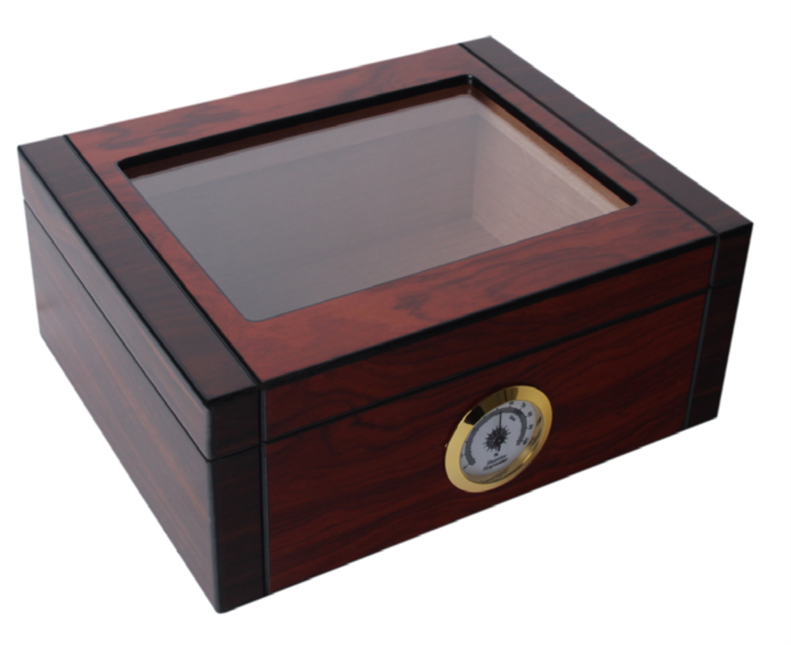 Humidor Wooden maroon box for 25 cigars ⋆ The Mind Games ⋆ Buy it now ...