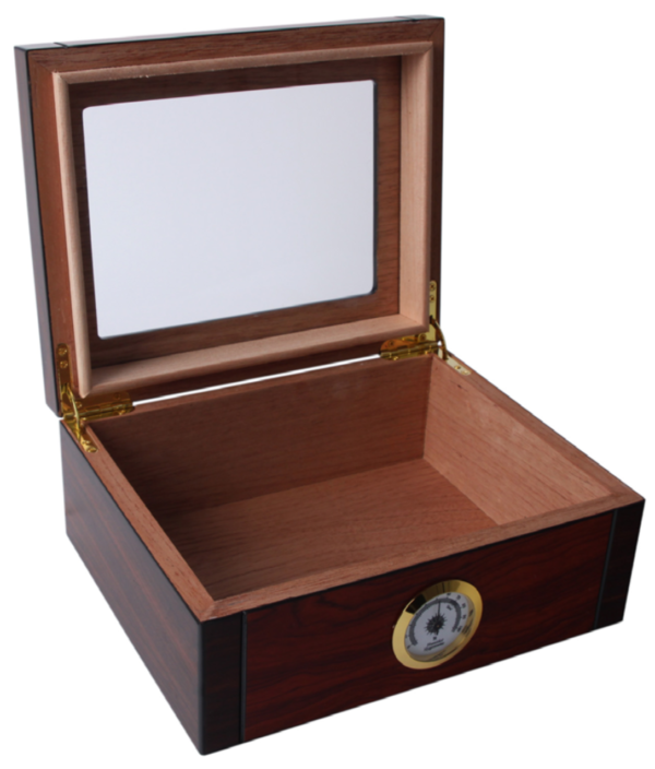 marrone2 Humidor Wooden maroon box for 25 cigars - Image 2