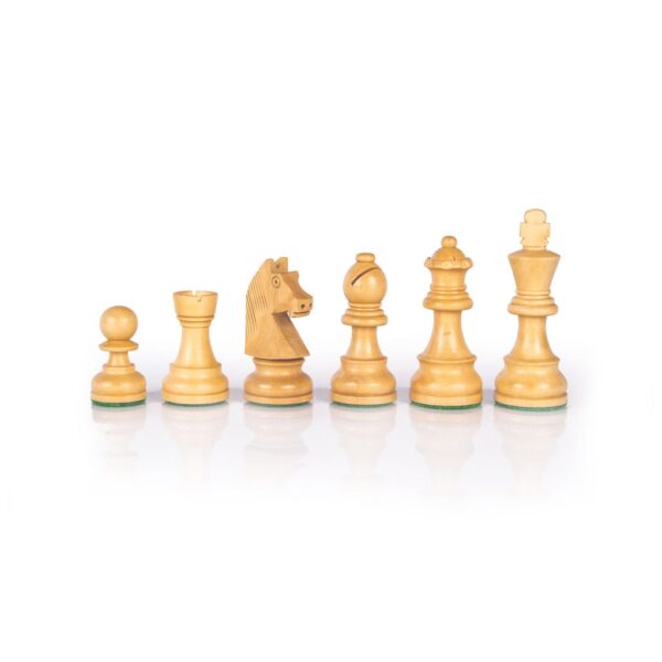 Staunton Wooden Weighted Chessmen - 9.5cm King's Height - Image 2