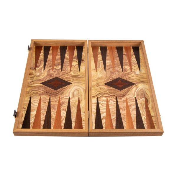 Traditional Backgammon, Olive Burn - Image 3