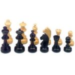 Chesspieces Palmwood natural/black finish 650557