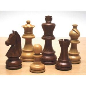 Chessmen Staunton6 Boxwood/Acacia 93 mm