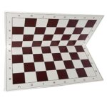 Chessb.vinyl foldabl.55 mm white/brown 50cm