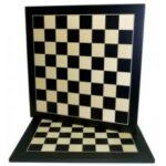 Chessb.black/maple inlaid field (661001) 55 mm 52 cm.