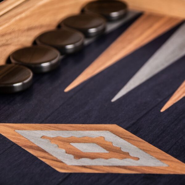 American Walnut with black Oak Backgammon BKB1 - Image 3
