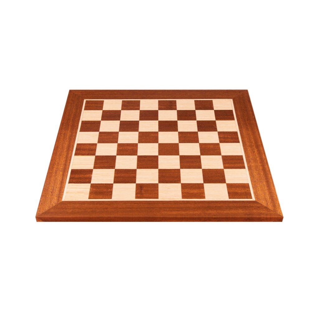 Mahogany wood & oak chessboard WB34M ⋆ The Mind Games ⋆ Buy it now from our store