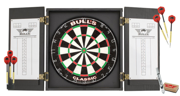 Classic Cabinet Dartboard Set 67230 - Image 2