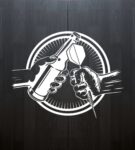 Beer and Darts Classic Cabinet Wood Black - BU67211