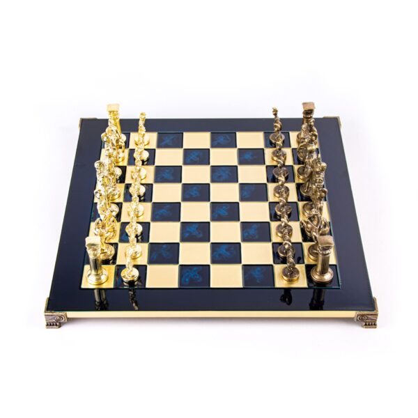 S11CBLU 2 GREEK ROMAN PERIOD CHESS SET S11CBLU - Image 2