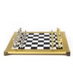 CLASSIC METAL STAUNTON CHESS SET S34BLA