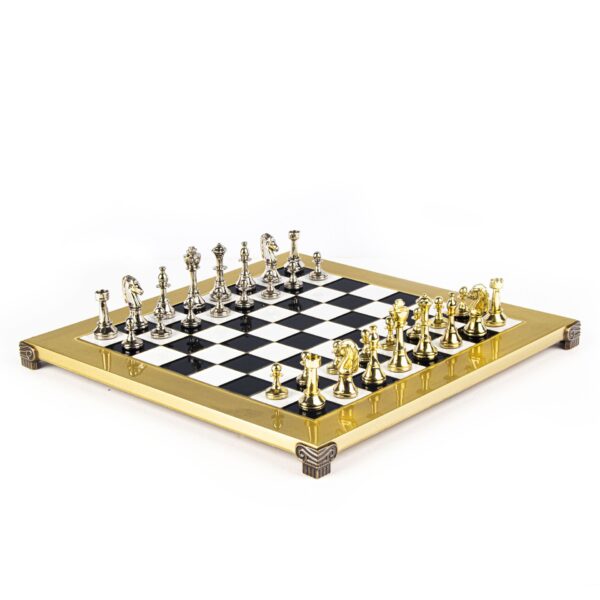 CLASSIC METAL STAUNTON CHESS SET S34BLA - Image 3