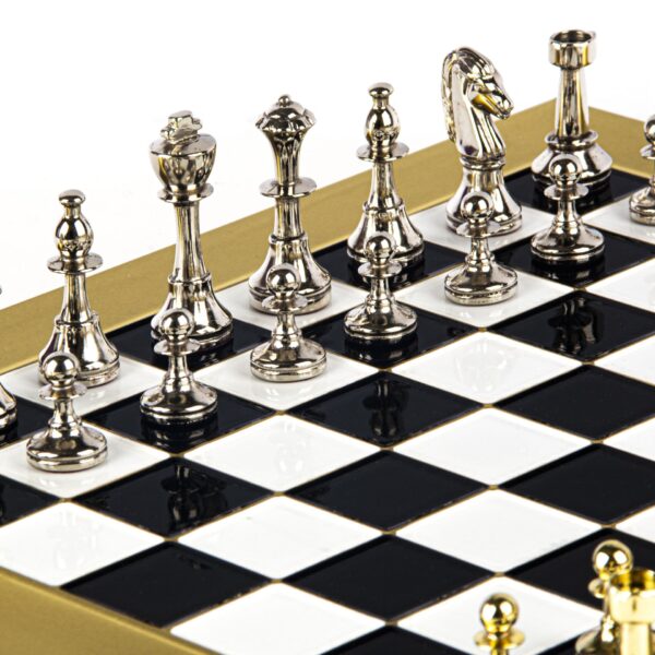 CLASSIC METAL STAUNTON CHESS SET S34BLA - Image 4