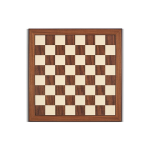 CHESSBOARD WALNUT MAPLE 52 CM ROUNDED EDGE 804555