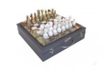 ONIX AND MARBLE CHESS SET  1004
