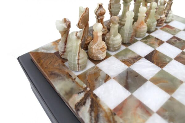 1004 3 ONIX AND MARBLE CHESS SET  1004 - Image 3