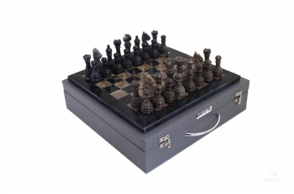 NATURAL STONE AND MARBLE CHESS SET  1023 - Image 5