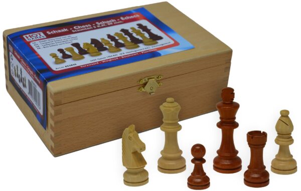 Chess pieces Staunton No 05 in a wooden box 652035 - Image 2