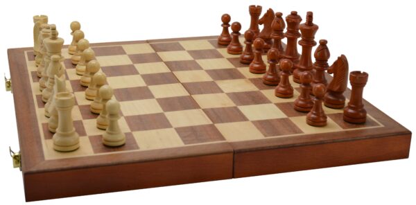 Chess-folding-cassette wood inlaid 40 cm 670018 - Image 3