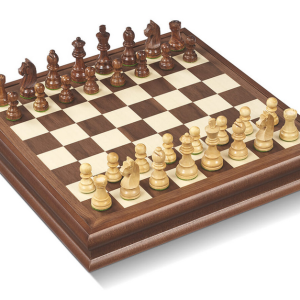 Chess set made of Walnut wood by Dal Negro Italy 804548