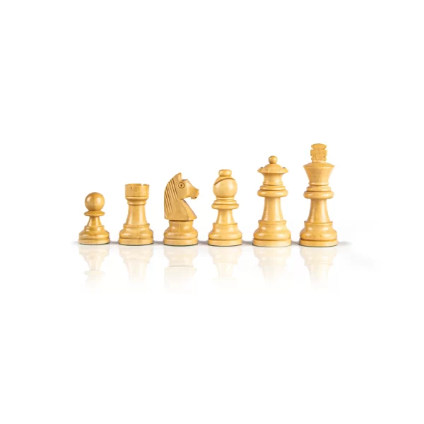 Staunton Wooden Weighted Chessmen F42 - 6.5cm King's Height - Image 2