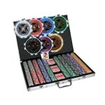 Poker Chip Set Ultimate 1000 - Black color Case