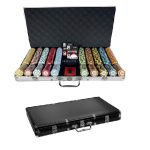 Poker Chip Set Monte Carlo 750 - Premium in Black color Case