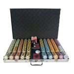 Poker Chip Set Monte Carlo 1000 - Premium in Gold color Case
