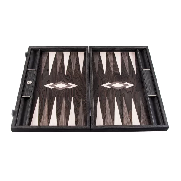 bgg1 3 Handmade Backgammon BGG1 - Ebony Burl - Image 3