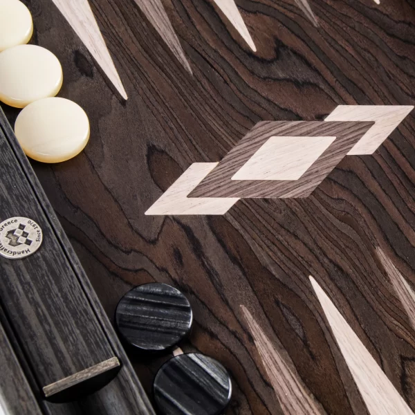 bgg1 4 Handmade Backgammon BGG1 - Ebony Burl - Image 4