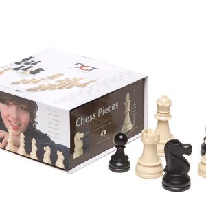 Chessmen Plastic 93mm Black/White DGT HCA28