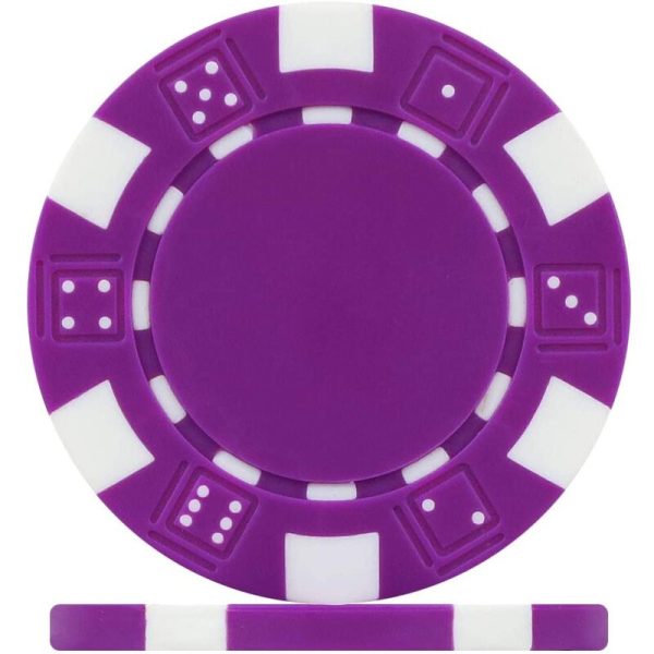 dice purple Chip rack for 100 chips with cover - Image 9