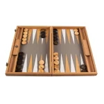 GREY BEIGE OSTRICH TOTE BACKGAMMON BDE1OST