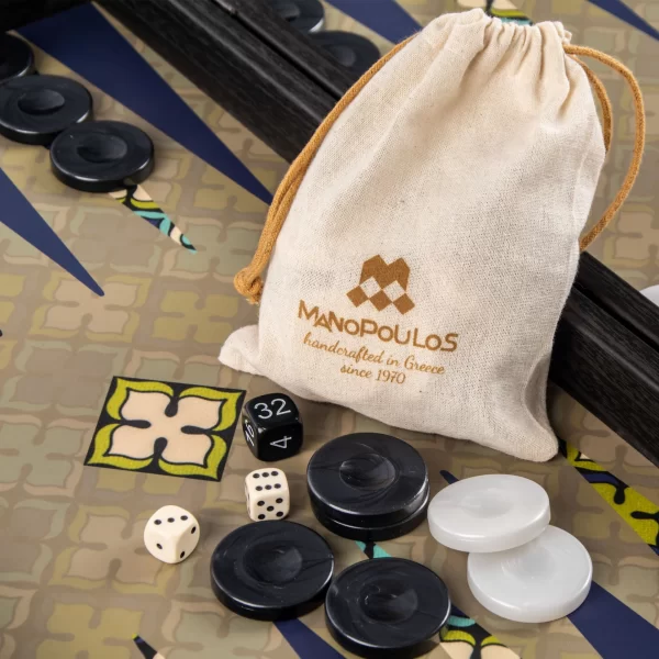 GEOMETRICAL FLORAL BACKGAMMON TXL1FLR - Image 2