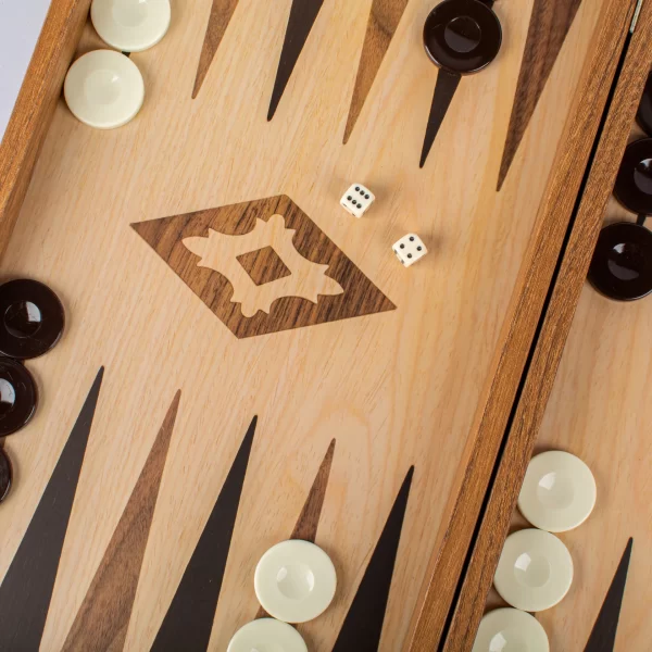 TXL1KD_3 OAK AND WALNUT REPLICA wood Backgammon TXL1KD - Image 3