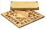 Kalaha 4 Players beech with gems 41x21 cm  793128