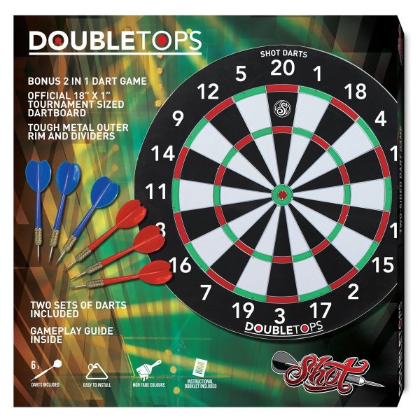 Shot Double Tops Dartboard Game SB3019 - Image 2