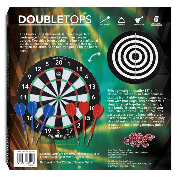 Shot Double Tops Dartboard Game SB3019 - Image 3