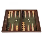 GREEN NATURAL CORK Backgammon (with oak wood checkers) BFF1GRE
