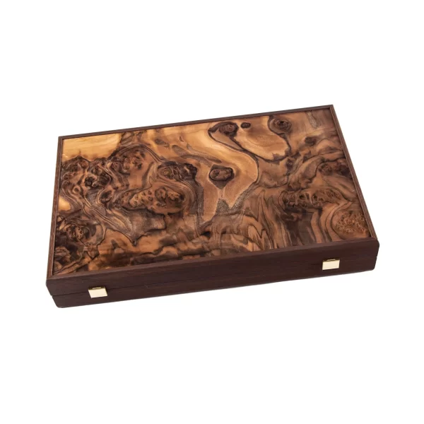 NATURAL BURL with PEARL ELEMENTS Backgammon BWV1 - Image 5