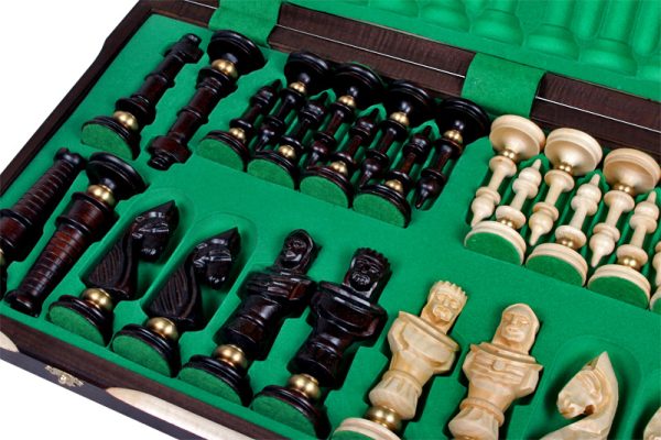 Handmade wooden chess set H104 - Image 3